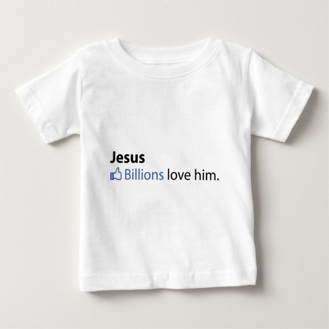 Camiseta Para Bebê Jesus (Frente)