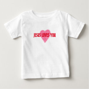 Camiseta Para Bebê JESUS ADORA A SUA T-Shirt