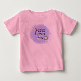 Camiseta Para Bebê Jesus ama-me
