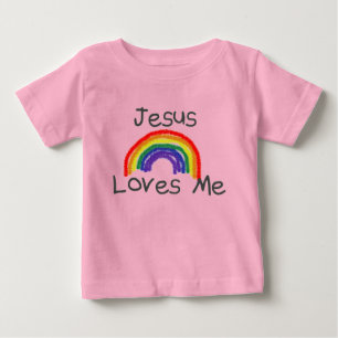 Camiseta Para Bebê Jesus ama-me