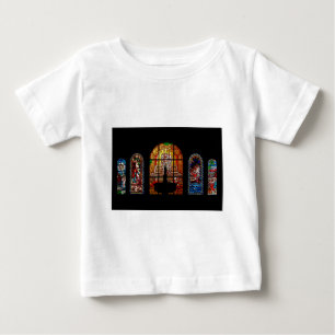 Camiseta Para Bebê jesus de vidro colorido