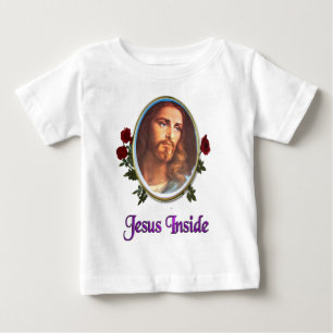 Camiseta Para Bebê Jesus dentro