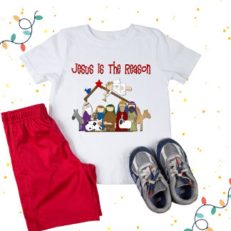 Camiseta Para Bebê Jesus é o motivo da cena do gerente