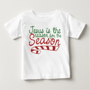 Camiseta Para Bebê Jesus é o motivo da temporada