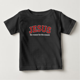 Camiseta Para Bebê Jesus é o motivo da temporada