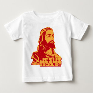Camiseta Para Bebê Jesus era socialista