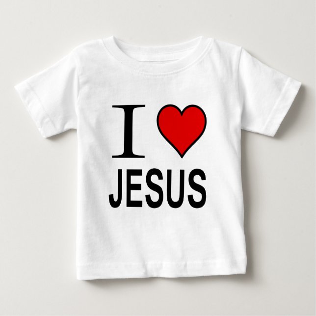 Camiseta Para Bebê Jesus Oferece Que Amo Jesus (Frente)