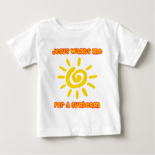 Camiseta Para Bebê Jesus quer-me para um raio de sol