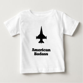 Camiseta Para Bebê Jet American Badass