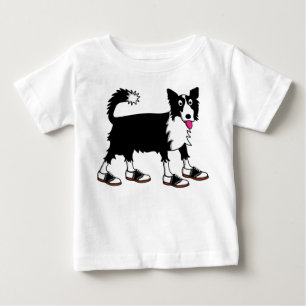 Camiseta Para Bebê Jett border collie