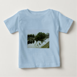 Camiseta Para Bebê jGibney de Inglaterra 1986 snap-11062art do banho