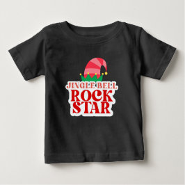 Camiseta Para Bebê Jingle Bell Rock Star, Toddler Natal