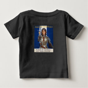 Camiseta Para Bebê Joana d'Arc: A Donzela de Orléans, Heroína Cavalei