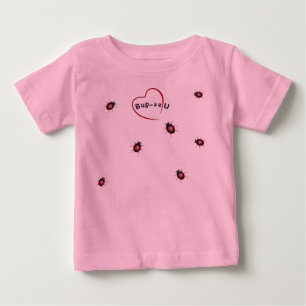 Camiseta Para Bebê Joaninha - Bodysuit de Bebê Camiseta