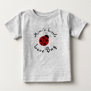 Camiseta Para Bebê Joaninha Bonita Personalizada Mimi's Little Love B