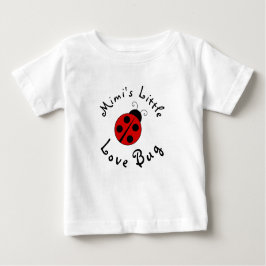 Camiseta Para Bebê Joaninha Bonita Personalizada Mimi's Pequeno Bicho