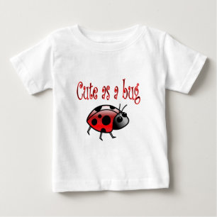 Camiseta Para Bebê Joaninha bonito