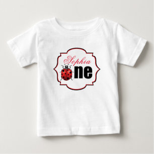 Camiseta Para Bebê Joaninha elegante personalizado