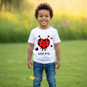 Camiseta Para Bebê Joaninha fofa