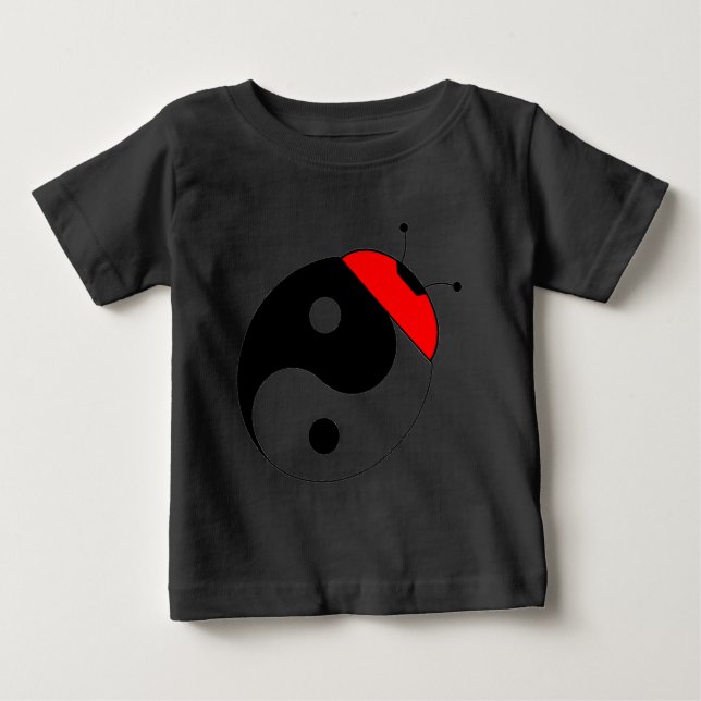 Camiseta Para Bebê joaninha harmonia (Frente)