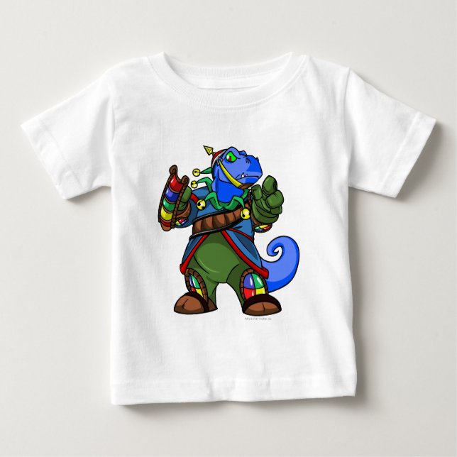 Camiseta Para Bebê Jogador da Ilha Grarrl Roo (Frente)