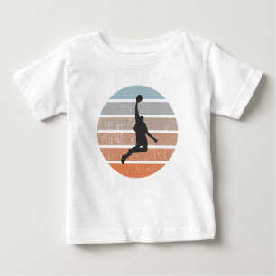 Camiseta Para Bebê Jogador de Basquete