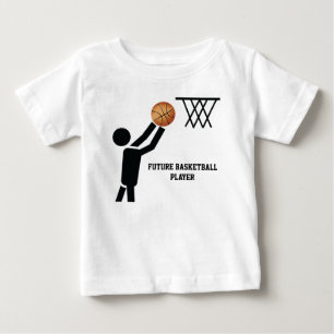 Camiseta Para Bebê Jogador de basquetebol do futuro com bola personal