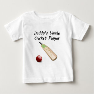 Camiseta Para Bebê Jogador de críquete do Pai