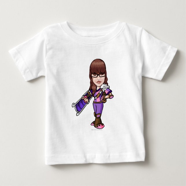 Camiseta Para Bebê Jogador de Funcionarios Pie Faerieland (Frente)