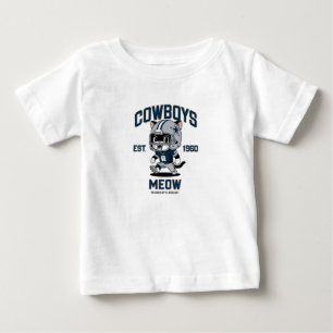 Camiseta Para Bebê Jogador de Futebol Americano Gatinho Fofo do Dalla