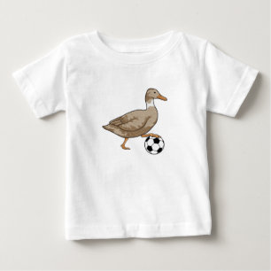 Camiseta Para Bebê Jogador de futebol do Duck