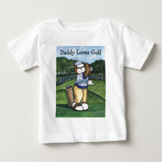 Camiseta Para Bebê Jogador de golfe masculino