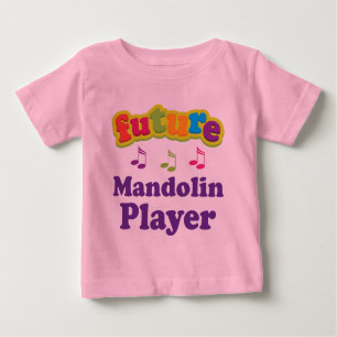 Camiseta Para Bebê Jogador do bandolim (futuro)