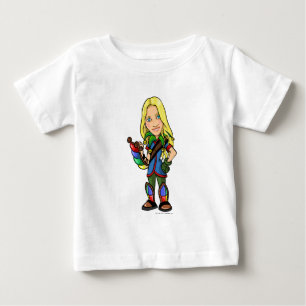 Camiseta Para Bebê Jogador dos funcionarios da ilha de Socktastic Roo