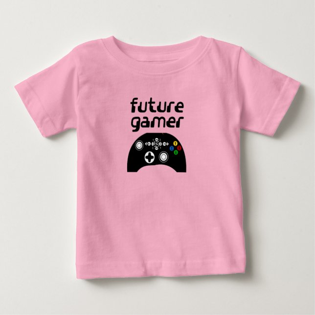 Camiseta Para Bebê jogador futuro (Frente)