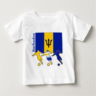 Camiseta Para Bebê Jogadores de futebol - Barbados