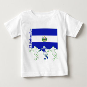 Camiseta Para Bebê Jogadores de futebol - El Salvador