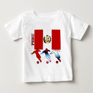 Camiseta Para Bebê Jogadores de futebol peruanos