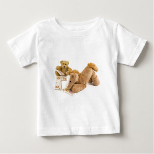 Camiseta Para Bebê Jogo de domino Ted e Horse