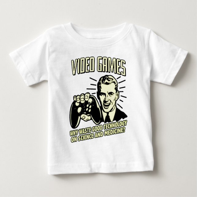 Camiseta Para Bebê "Jogo de vídeo " (Frente)