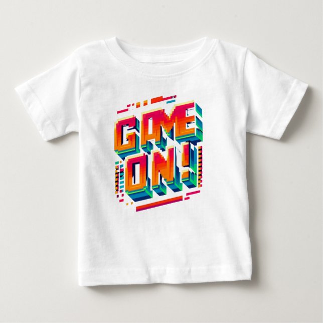 Camiseta Para Bebê Jogo em (Frente)