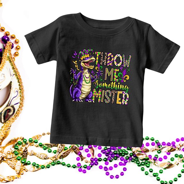 Camiseta Para Bebê "Jogue-Me Algo, Senhor" Mardi Gras Toddler/ (Criador carregado)