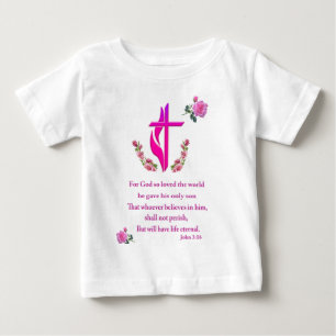 Camiseta Para Bebê John 3:16