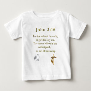 Camiseta Para Bebê John 3:16