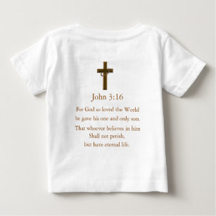 Camiseta Para Bebê John 3:16
