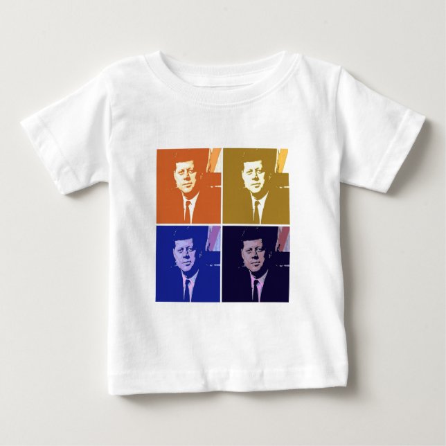Camiseta Para Bebê John F Kennedy (Frente)