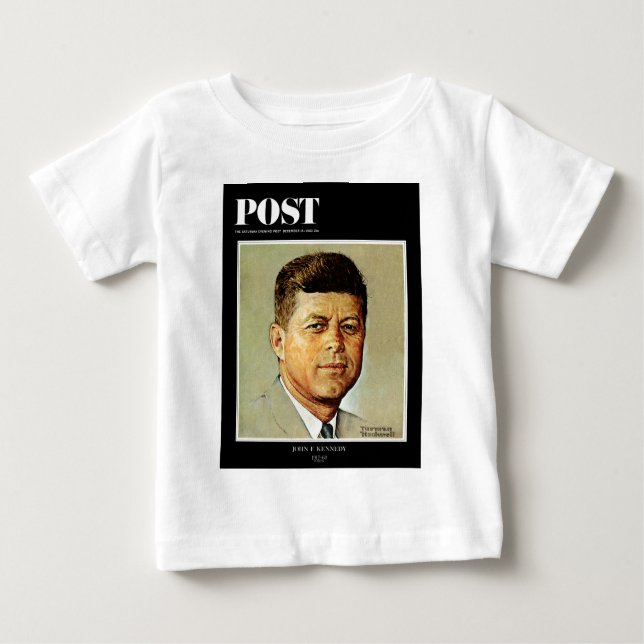 Camiseta Para Bebê John F. Kennedy em MEMORIAM (Frente)