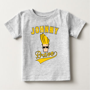 Camiseta Para Bebê Johnny Bravo Collegiate Graphic