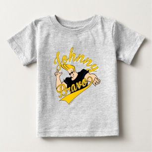 Camiseta Para Bebê Johnny Bravo - Gráfico Athletic