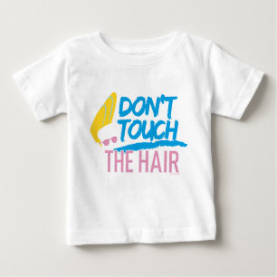 Camiseta Para Bebê Johnny Bravo - Não Toque na Grafia do Cabelo